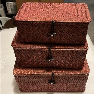 3PCS SET STORAGE BASKETS